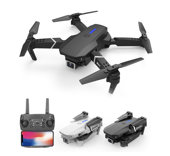 LinParts.com - E88 Pro 2022 New WIFI FPV Drone With Wide Angle HD 4K 1080P Camera Height Hold RC Foldable Quadcopter Drones