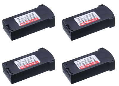 LinParts.com - Eachine E520 E520S Spare Parts: 7.4V 1850mAh Battery 4pcs - Click Image to Close