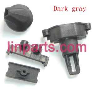 LinParts.com - Feixuan Fei Lun RC Helicopter FX060 FX060B Spare Parts: fixed parts set(Dark gray) - Click Image to Close