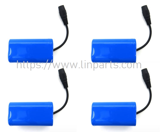 LinParts.com - Flytec 2011-5 RC Boat Spare Parts: 7.4V 5200mAh Battery 4pcs