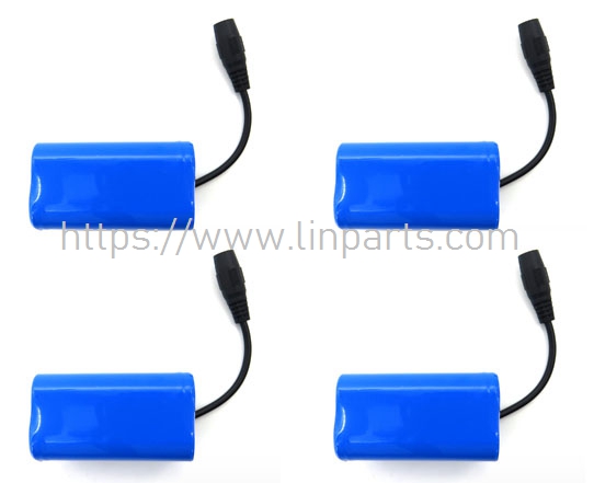 LinParts.com - Flytec 2011-5 RC Boat Spare Parts: 7.4V 5200mAh Battery 4pcs