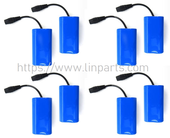 LinParts.com - Flytec 2011-5 RC Boat Spare Parts: 7.4V 5200mAh Battery 8pcs