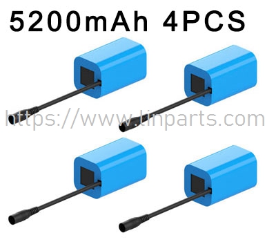 LinParts.com - Flytec V020 RC Boat Spare Parts: 2011-5.09 7.4V 5200mAh battery 4pcs