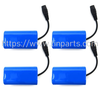 LinParts.com - Flytec V900 RC Boat Spare Parts: 7.4V 5200 battery 4pcs