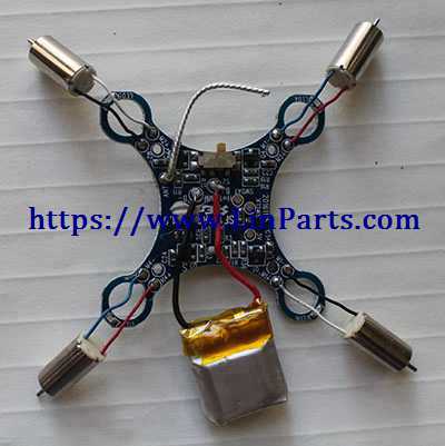 FQ777 124 RC Quadcopter Spare parts: 4pcs Motor + Circuit board + 3.7V 100mAh Battery