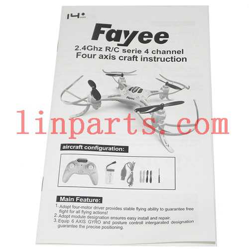 LinParts.com - FaYee FY530 Quadcopter Spare Parts: English manual book - Click Image to Close