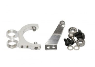 LinParts.com - GAUI X5 RC Helicopter Spare Parts: Double push tail tiller set (anode bright silver) (applicable to X4II, NX4, X5, R5) 0A3009