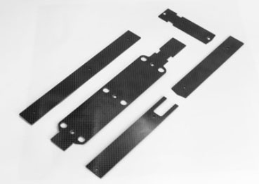 LinParts.com - GAUI X5 RC Helicopter Spare Parts: X5 V2 carbon fiber gyroscope holder and battery holder and reinforcing plate set 054005 - Click Image to Close