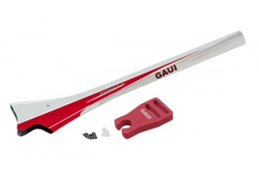 LinParts.com - GAUI X5 RC Helicopter Spare Parts: 057111 FORMULA carbon coated tail shell (red)