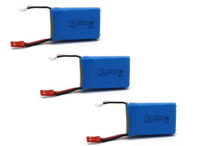 Global Drone GW168 RC Drone and Spare Parts: 7.4V 850mAh Battery 3pcs
