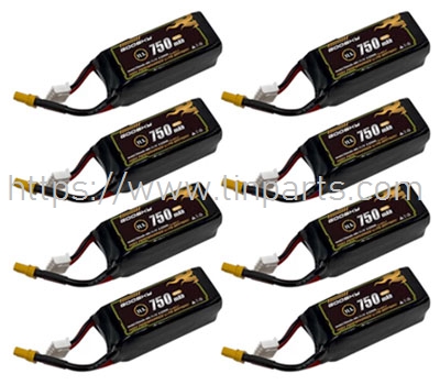 LinParts.com - GOOSKY S2 RC Helicopter Spare Parts: 11.1V 750mAh battery 8pcs