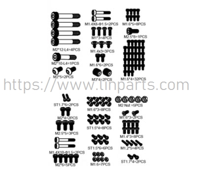 LinParts.com - GOOSKY S2 RC Helicopter Spare Parts: Screw pack - Click Image to Close