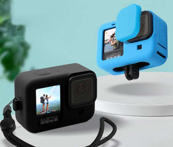 LinParts.com - Gopro HERO9 Black Camera spare parts: Silicone case+Lens cap+Anti-lost rope