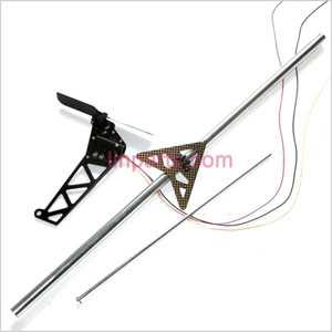LinParts.com - GT model QS8005 Spare Parts: Tail large collection set(Tail blade + Tail tent + Tail motor + Tail big pipe +Tail decorative set)