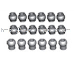 LinParts.com - HBX 16889 16889A RC Car Spare Parts: M16031 Plastic Pivot Balls Complete