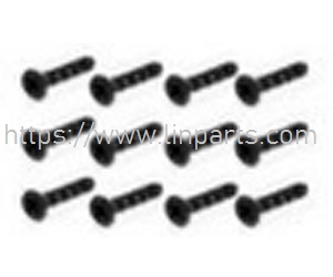 LinParts.com - HBX 16889 16889A RC Car Spare Parts: S128 Countersunk Self Tapping KBHO2.3*6mm