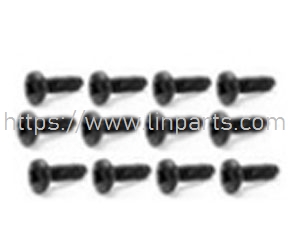 LinParts.com - HBX 16889 16889A RC Car Spare Parts: S204 Pan Head Self Tapping Screws PBHO2*12mm