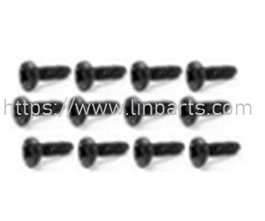 LinParts.com - HBX 16889 16889A RC Car Spare Parts: S225 Pan Head Self Tapping Screws PBHO2.3*4mm