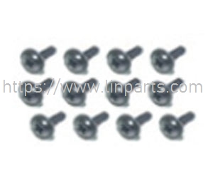 LinParts.com - HBX 16889 16889A RC Car Spare Parts: S227 Flange Head Self Tapping Screws PWTHO2.6*12mm