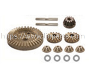 HBX 16889 16889A RC Car Spare Parts: M16103 Machined Metal Diff.Gears+Diff.Pinions+Drive Gear