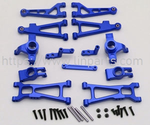 LinParts.com - HBX 16889 16889A RC Car Spare Parts: 6-piece set in blue