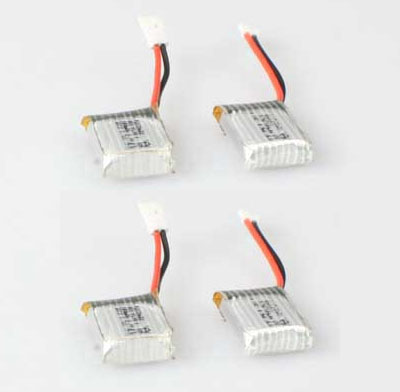 HiSky HCP60 RC Helicopter Spare Parts: 3.7V 180mAh Battery 800083 4pcs