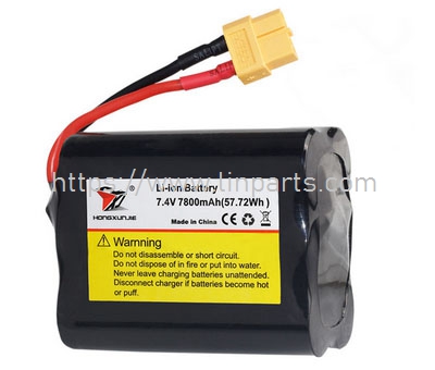 LinParts.com - HONGXUNJIE HJ807 RC speed boat Spare Parts: HJ807-B001 7.4V 7800mAh battery