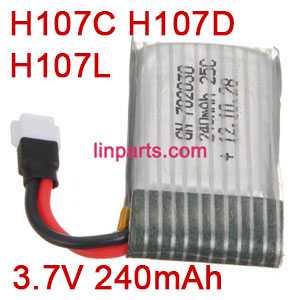 Hubsan X4 H107C H107C+ H107D H107D+ H107L Quadcopter Spare Parts:Battery 3.7V 240mAh [H107C H107D H107L]