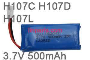 Hubsan X4 H107C H107C+ H107D H107D+ H107L Quadcopter Spare Parts:Battery 3.7V 500mAh [H107C H107D H107L]