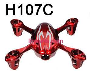 Hubsan X4 H107C H107C+ H107D H107D+ H107L Quadcopter Spare Parts: Upper cover body shell (Red-White)(H107-a21)