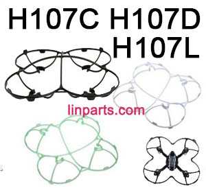 LinParts.com - Hubsan X4 H107C H107C+ H107D H107D+ H107L Quadcopter Spare Parts: Orange protection frame (V1) [H107C H107D H107L] - Click Image to Close