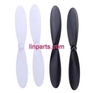 LinParts.com - Hubsan X4 H107C H107C+ H107D H107D+ H107L Quadcopter Spare Parts: Main blades (Black & White) - Click Image to Close