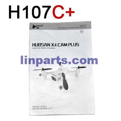 LinParts.com - Hubsan X4 H107C H107C+ H107D H107D+ H107L Quadcopter Spare Parts: English manual book(H107C+)