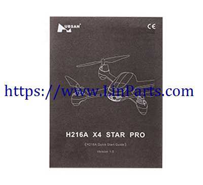 Hubsan H216A X4 Desire Pro RC Quadcopter Spare Parts: English manual book