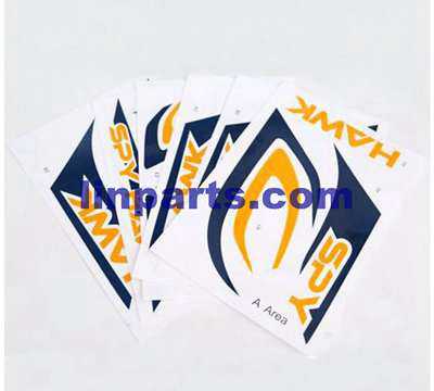Hubsan H301S SPY HAWK RC Airplane Spare Parts: Body Stickers
