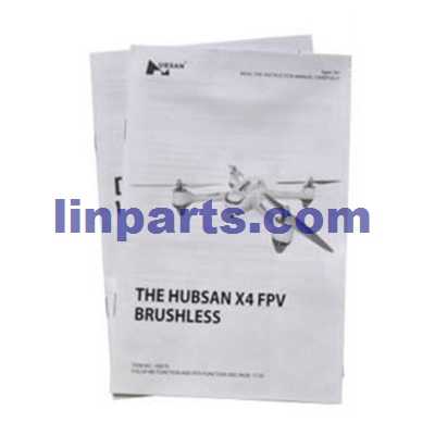 LinParts.com - Hubsan X4 FPV Brushless H501C RC Quadcopter Spare Parts: English manual book - Click Image to Close