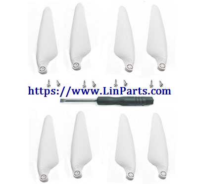 LinParts.com - Hubsan Zino2+ Zino 2 Plus RC Drone spare parts: Propeller 2 pairs white