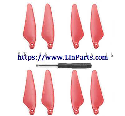 LinParts.com - Hubsan Zino2+ Zino 2 Plus RC Drone spare parts: Propeller 2 pairs red
