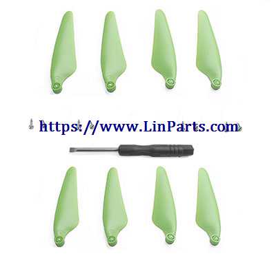 LinParts.com - Hubsan Zino2+ Zino 2 Plus RC Drone spare parts: Propeller 2 pairs green
