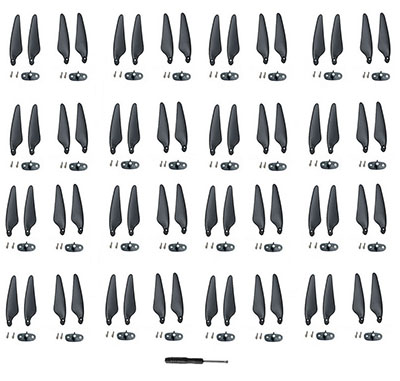 LinParts.com - ubsan Zino2+ Zino 2 Plus RC Drone spare parts: Black 8 set propellers