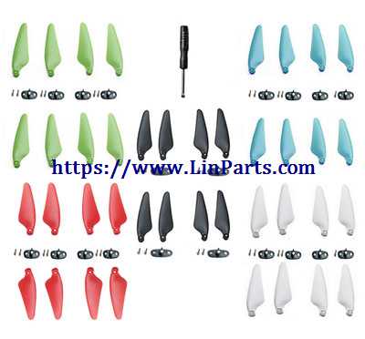 LinParts.com - Hubsan Zino2 Zino 2 RC Drone spare parts: (5 colors) 5set propellers set