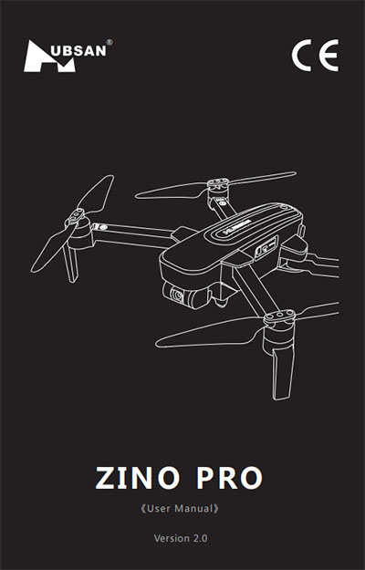 Hubsan Zino Pro RC Drone spare parts: English manual book