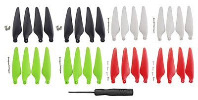 Hubsan Zino Pro+ Pro Plus RC Drone spare parts: Propeller 4 colors 4set[Red+Black+Green+White]