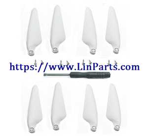 LinParts.com - Hubsan Zino Pro+ Pro Plus RC Drone spare parts: Propeller white