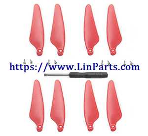 LinParts.com - Hubsan Zino Pro RC Drone spare parts: Propeller red - Click Image to Close