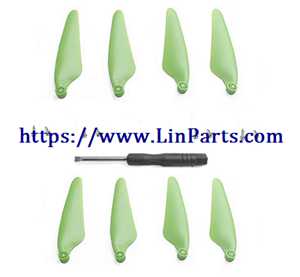 LinParts.com - Hubsan Zino Pro+ Pro Plus RC Drone spare parts: Propeller green - Click Image to Close