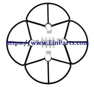 LinParts.com - Hubsan Zino Pro RC Drone spare parts: Protective frame black - Click Image to Close