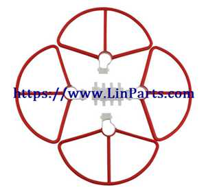 LinParts.com - Hubsan Zino Pro+ Pro Plus RC Drone spare parts: Protective frame red