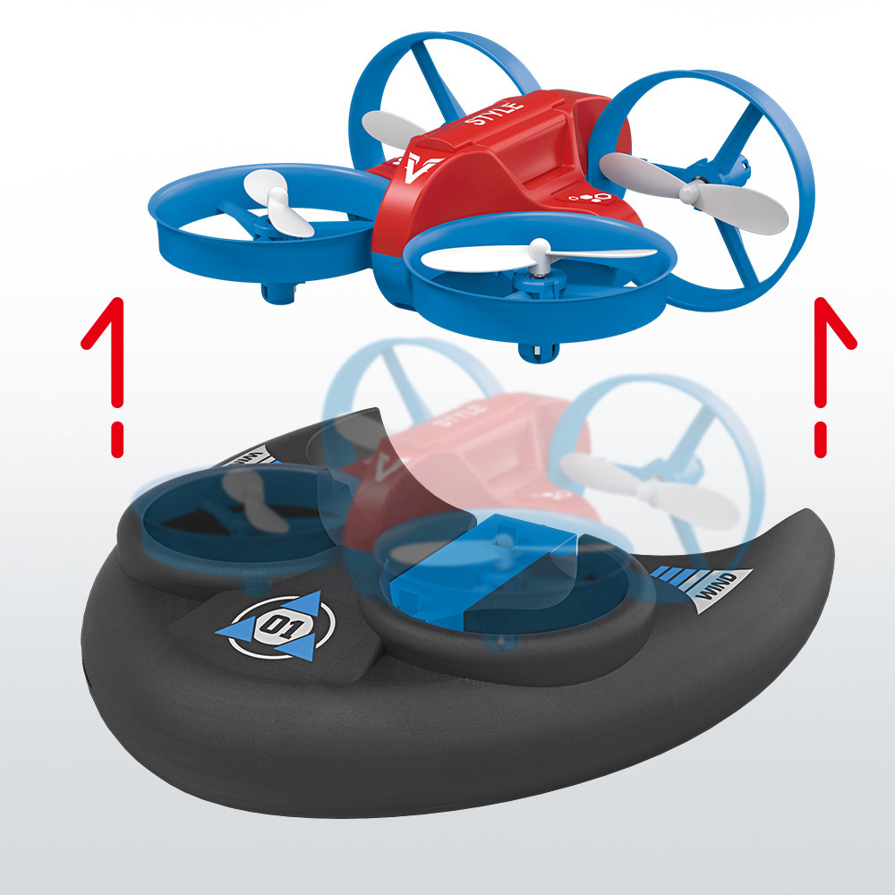 JJRC RC Quadcopter H101  Hovercraft RC Car Three in One Toy Gift Children