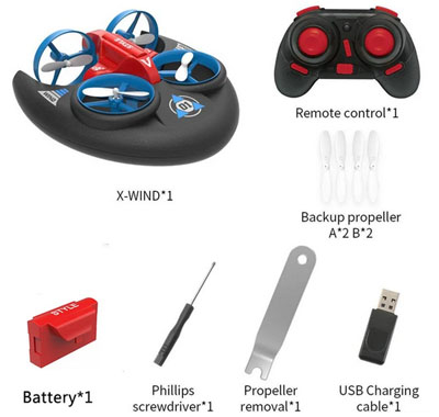 LinParts.com - JJRC RC Quadcopter H101 Hovercraft RC Car Three in One Toy Gift Children
